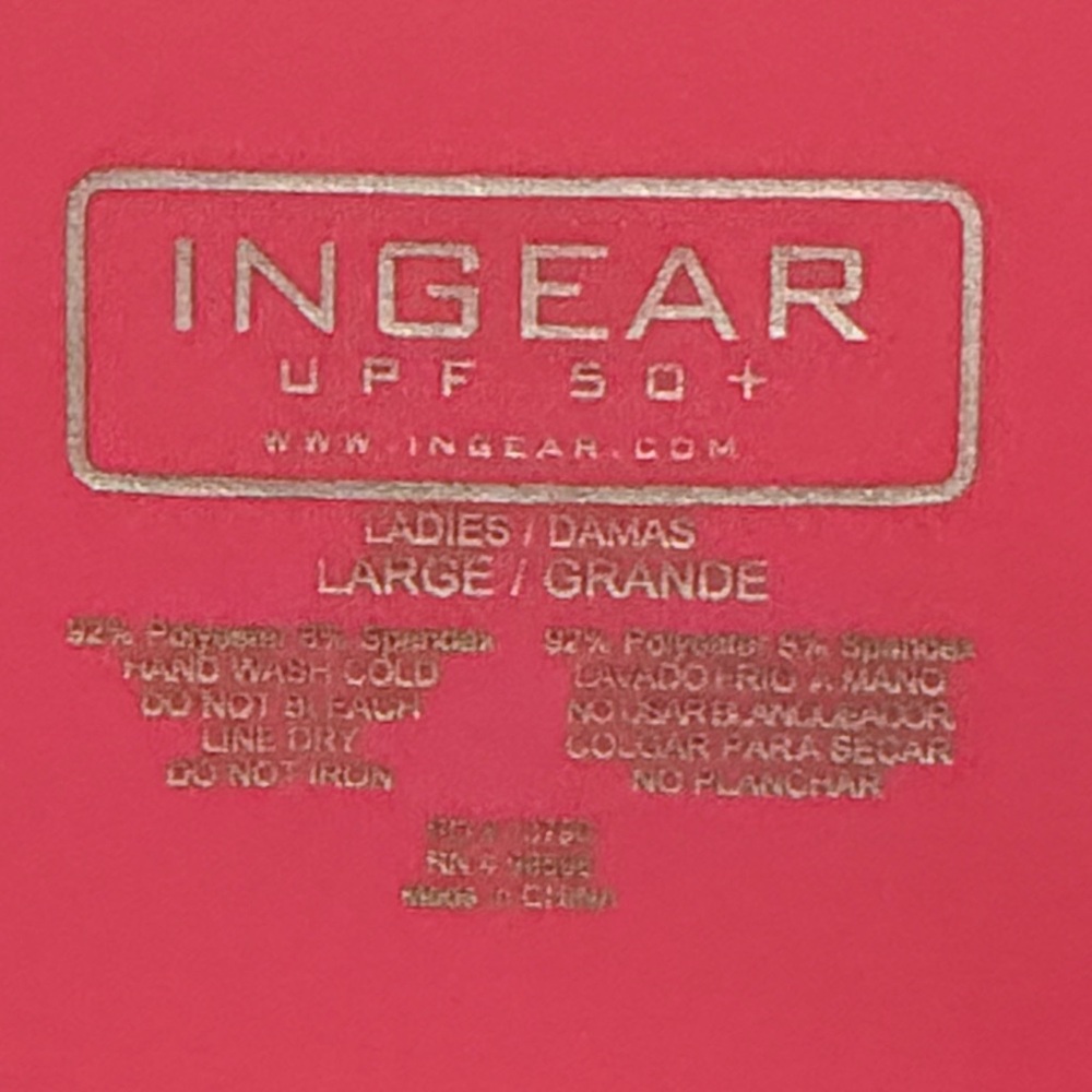 Women’s performance Sun Shirt, Ingear Pink Long Sleeve Tee - Picture 2 of 4